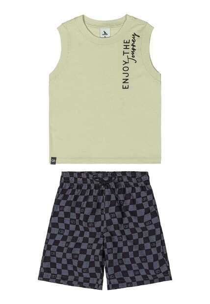 Conjunto Regata e Bermuda Menino Quimby