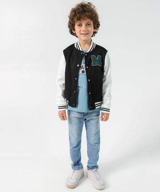 Image_Calça Infantil Jeans Skinny Bolsos Tam 4 a 8 Azul
