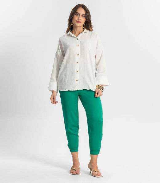 Camisa Feminina Manga Longa Endless Bege