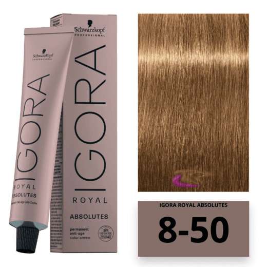 Image_Coloração Igora Royal Absolutes-Ira 8-50 Louro Claro Dourado Natural 60ml Schwar