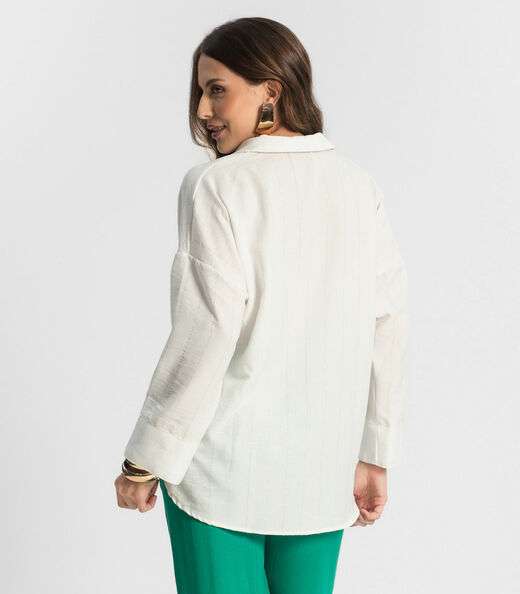 Camisa Feminina Manga Longa Endless Bege