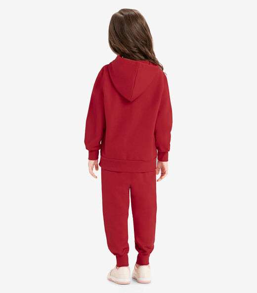 Conjunto Infantil Blusão Com Calça Rovi Kids Vermelho