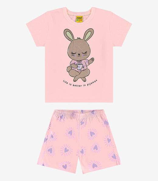 Image_Pijama Infantil Menina Meia Malha Rovi Kids Rosa