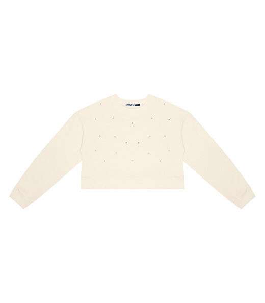 Blusão Juvenil Feminino Em Moletom Minty Bege