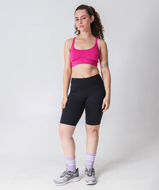 Top Fitness Sem Costura Alças Duplas Marisa Rosa