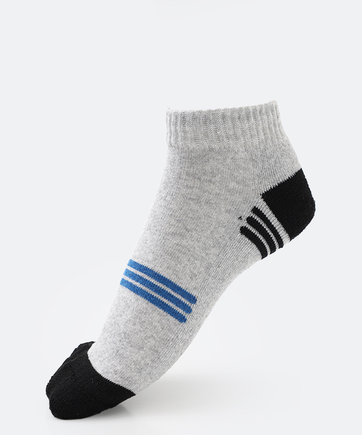 Kit 3 Pares Meias Masculina Cano Curto MR Branco