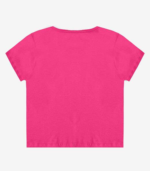 Blusa Feminina Manga Curta Estampada Select Rosa