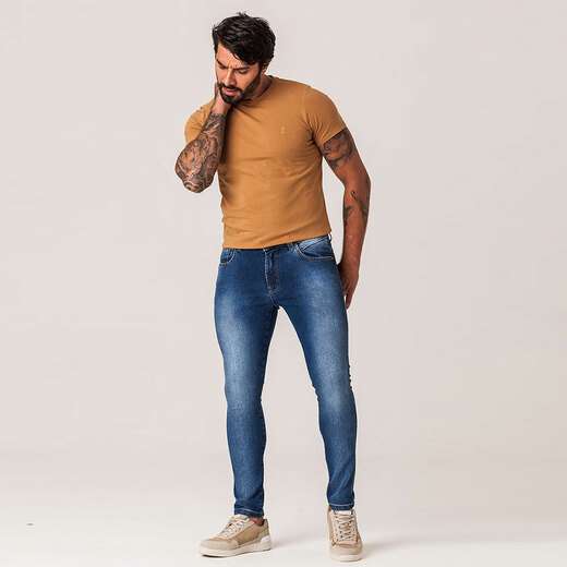 Calça Jeans Skinny Masculina Zune