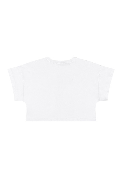 Blusa em Algodão Juvenil Manga Curta Gloss