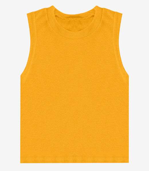 Regata Básica Infantil Lisa Soletex Amarelo