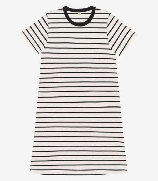 Vestido Feminino Listrado Rovitex Bege