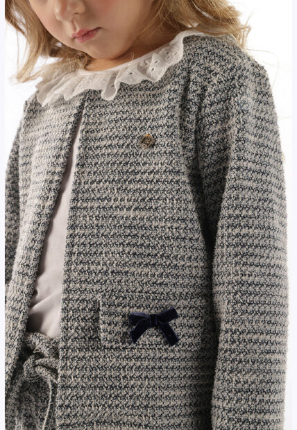 Casaco Menina Malha Tweed Up Baby
