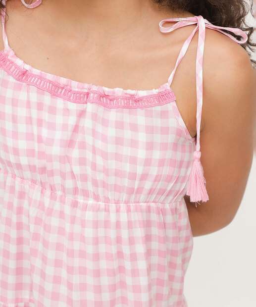Vestido Infantil Listrado Tam 10 a 16