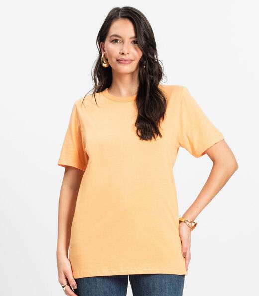 Camiseta Básica Unissex Rovitex Laranja
