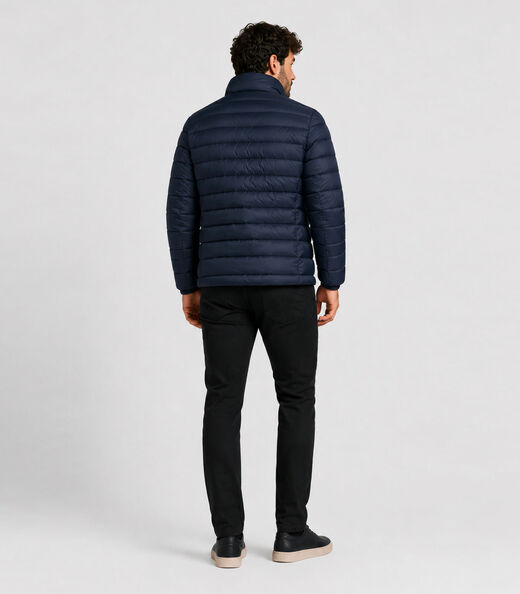 Jaqueta Masculina Puffer Em Poliamida All Free Azul