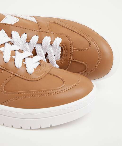 Tênis Casual Feminino Recortes Moleca