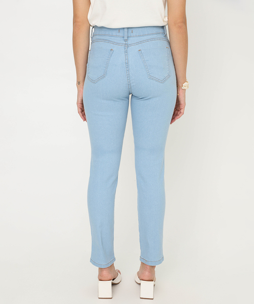 Calça Jeans Feminina Cigarrete Cintura Alta