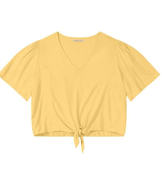 Blusa Feminina Plus Size Secret Glam Amarelo