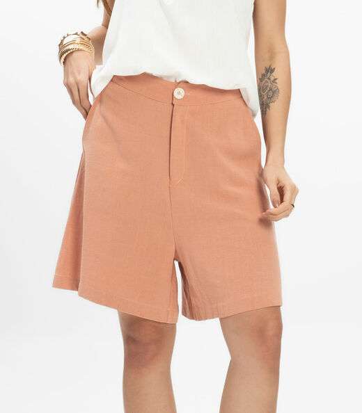 Bermuda Linho Strong Feminina Endless Marrom