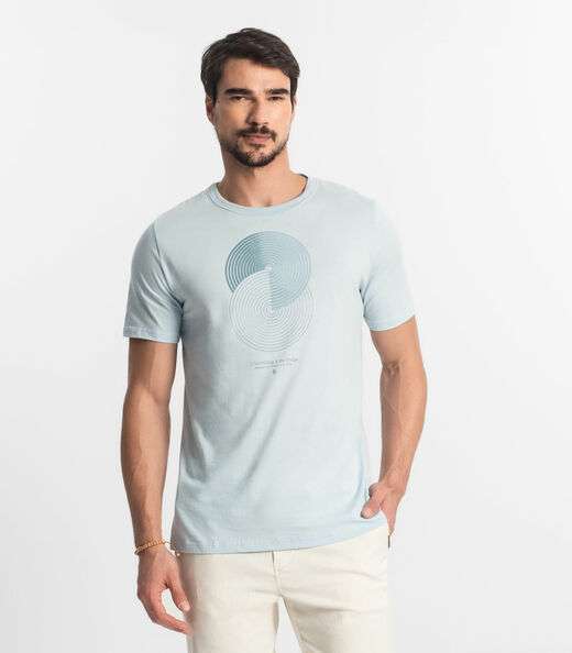Image_Camiseta Masculina Meia Malha Diametro Azul