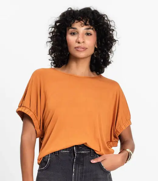 Blusa Viscose Infinita Cor Marrom