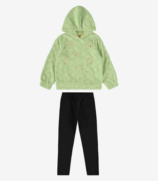 Conjunto Infantil Blusão Com Legging Rovi Kids Verde