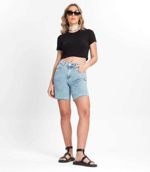 Blusa Feminina Em Cotton Leve Endless Preto