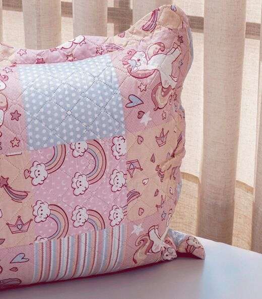 Jogo Cobre Leito Dupla Face Solteiro Bene Casa Rosa