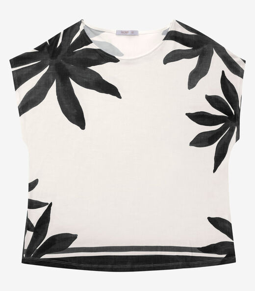 Image_Blusa Manga Curta Feminina Plus Size Secret Glam Preto