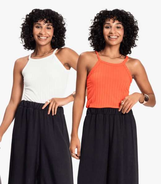 Kit 2 Regatas Femininas Infinita Cor Sortidas