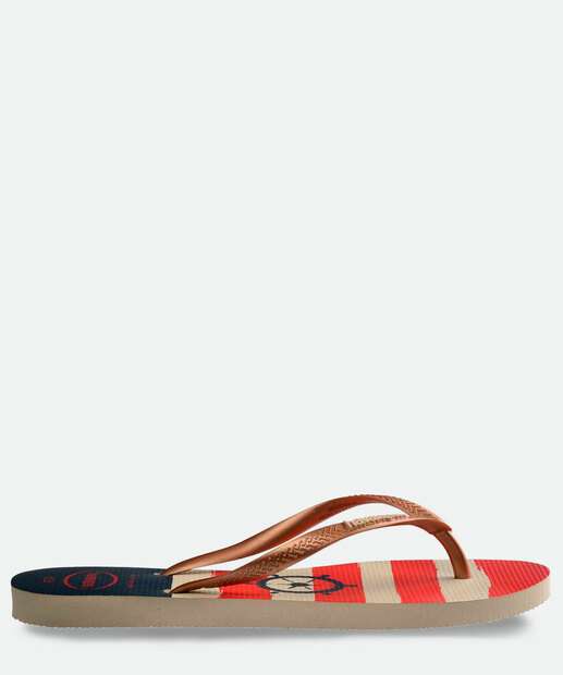 Chinelo Havaianas Feminino Slim Nautical