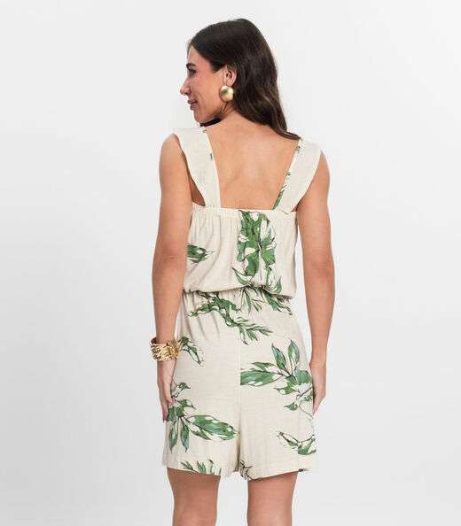 Macaquinho Feminino Curto Infinita Cor Bege