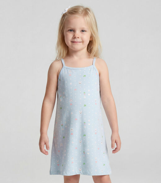 Image_Vestido Infantil em Cotton Leve Rotativo Select Azul