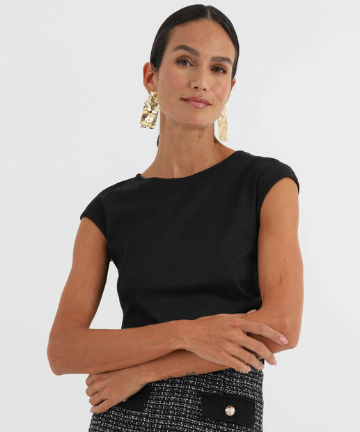 Image_Blusa Feminina Muscle Tee Canelada Marisa Preto