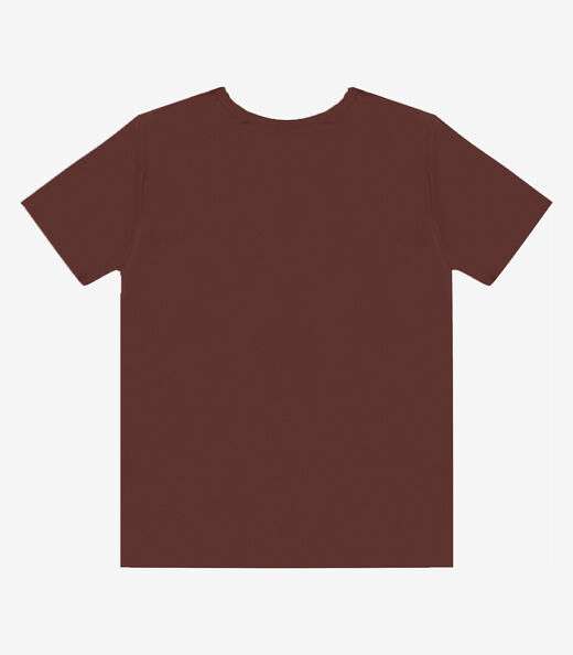 Blusa Feminina Manga Curta Infinita Cor Marrom