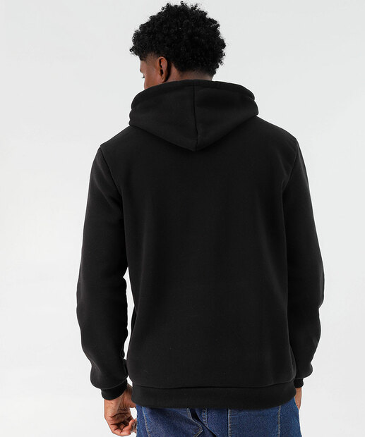Blusão Masculino Moletom Ricky Preto