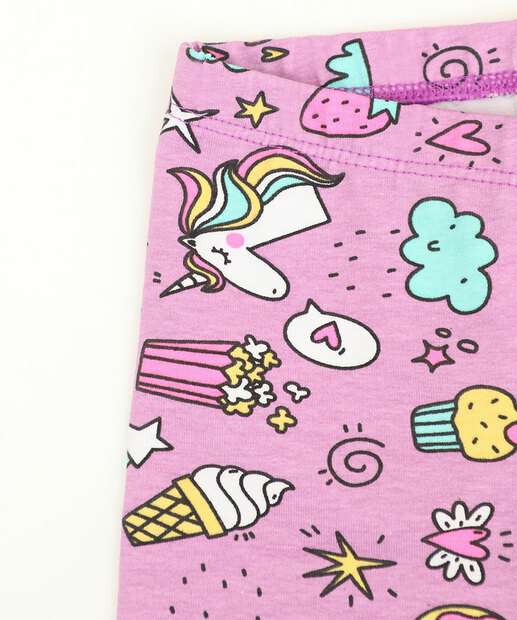 Bermuda Infantil Ciclista Estampada Marisa Tam 1 a 3