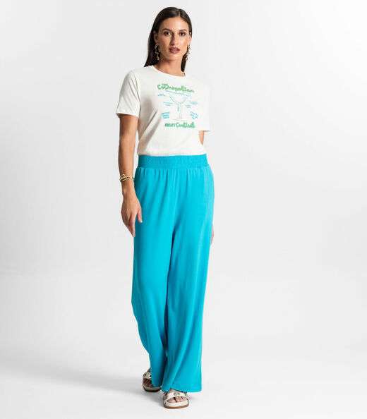 Camiseta Feminina Em Meia Malha Rovitex Bege