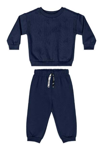 Conjunto Bebê Menino Moletom Estampado Quimby