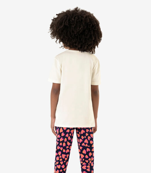 Conjunto Infantil Blusa Com Legging Rovi Kids Bege