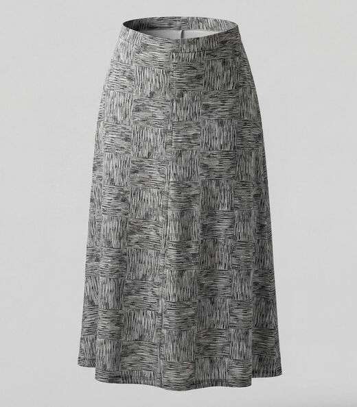 Saia Midi Com Recorte Nas Costas Infinita Cor Bege