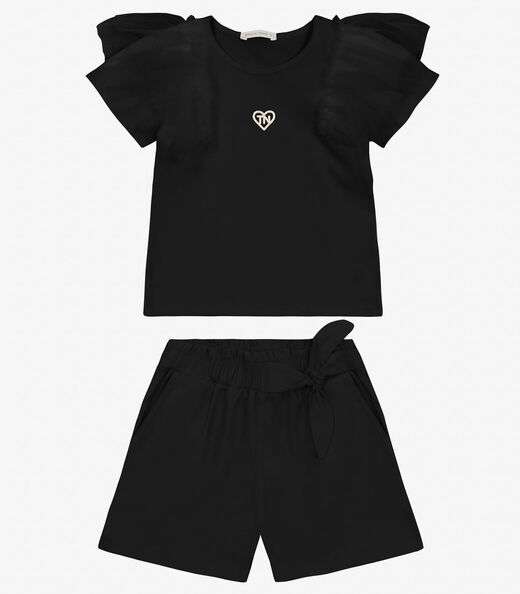 Image_Conjunto Blusa com Shorts cotton leve Trick Nick Preto