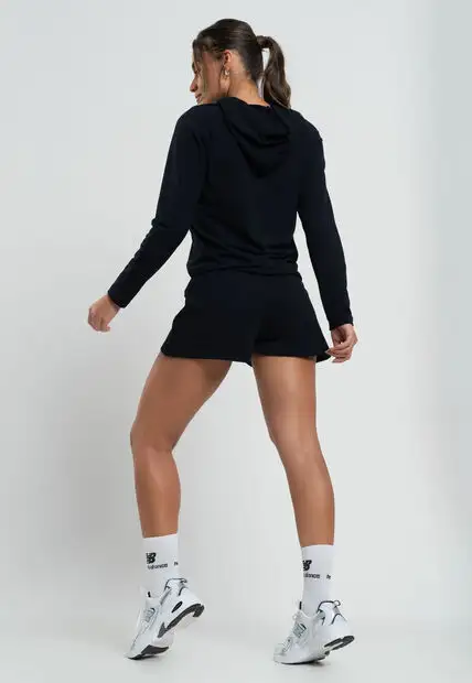 Short Esportivo Preto Salvatore Fashion