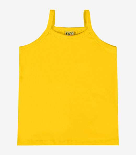Image_Regata De Alça Infantil Feminina Rovi Kids Amarelo