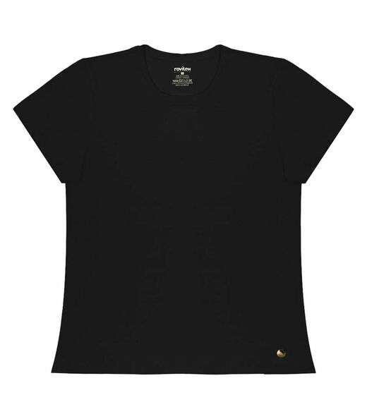 Blusa Feminina Cotton Leve Básica Rovitex Preto