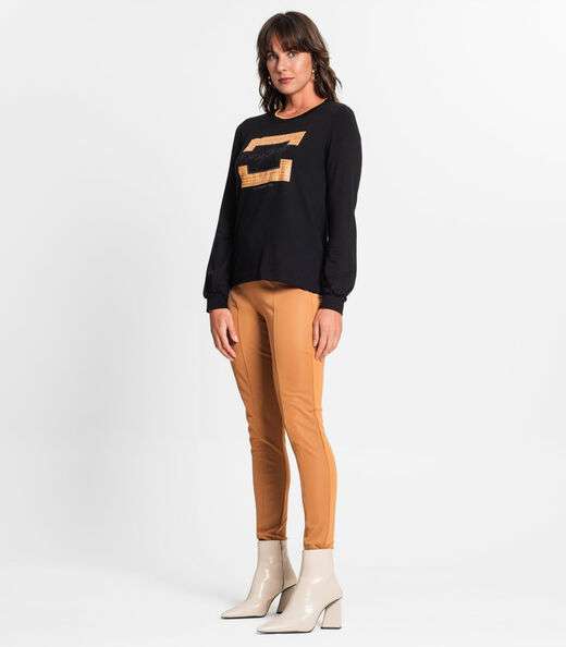 Blusa Manga Longa Feminino Endless Preto