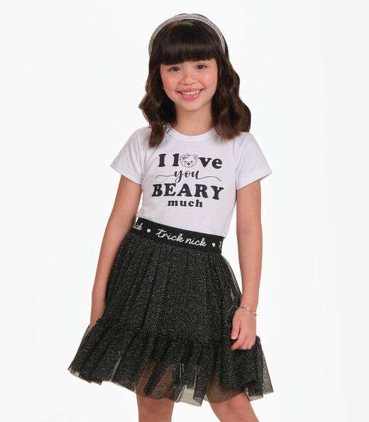 Image_Conjunto Blusa com Saia Menina Trick Nick Preto