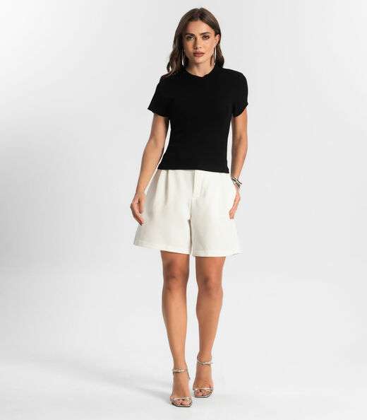 Blusa Feminina Em Ribana Endless Preto