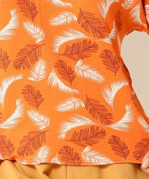Blusa Feminina Estampada Manga Curta Marisa
