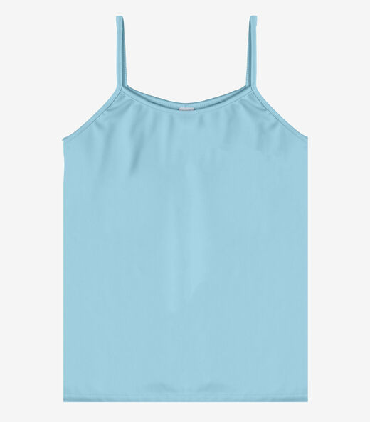 Blusa de Alça Feminina Malha Chanty Infinita Cor Azul